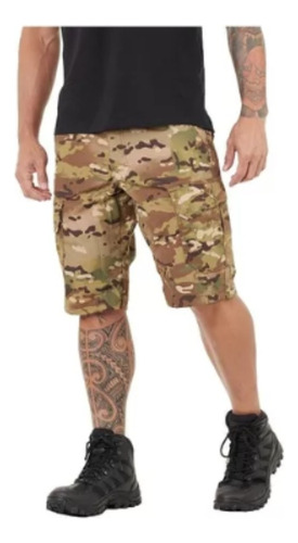 Bermuda Tática Veteran Invictus Camuflado Multicam