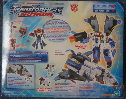 Transformers Armada Powerlinx Jetfire Comettor Mini Con 2003 (Usado)