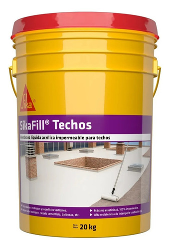 Sikafill Techos X 20 Kg - Sika Blanco Mate
