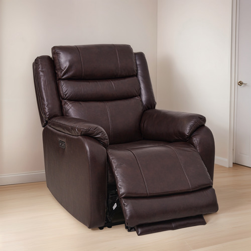 Sillón Reclinable Eléctrico Cooper Reposet De Piel Avanti