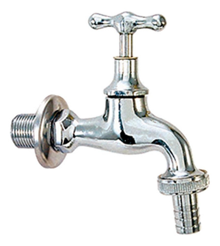 Llave Lavadora Con Flange 1/2 X 3/4 Ms Stretto Color Cromo