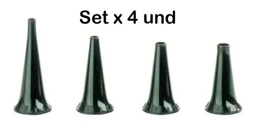 Set De Especulos X 4 Unidades Para Otoscopio