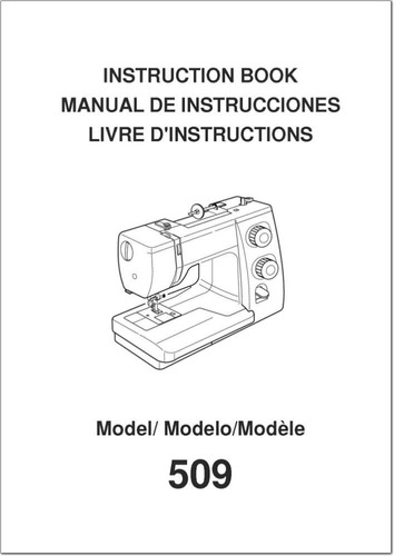 Manual Instruccion Para Propietario Maquina Coser Janome 509