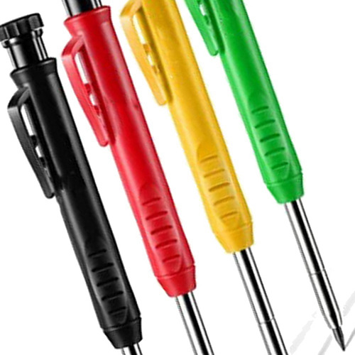 Juego De 4 Lápices Para Carpintería Con Recambio De 2,8 Mm,