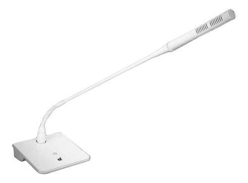 Microfone Gooseneck Branco De Mesa - Tsi Msf 460-w Cor Azul