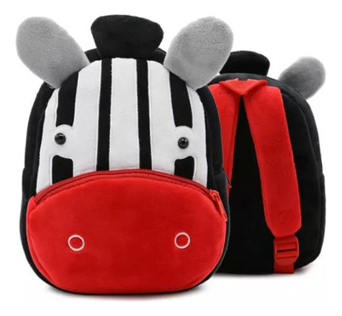 Mochila Infantil Bichinhos Pelúcia Kits Squeeze Sanduicheira