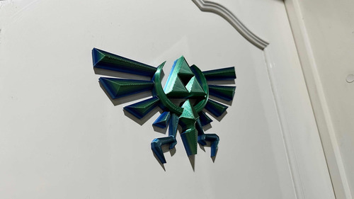 Zelda Triforce - Logo 3d Para Pared - Nintendo.