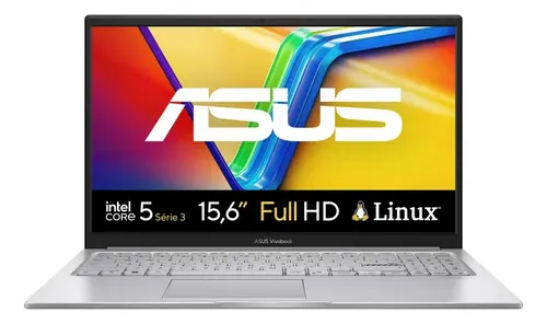 Notebook Asus Vivobook Bq246 Core 5 Série 3 16gb 1tb Linux Cool Silver
