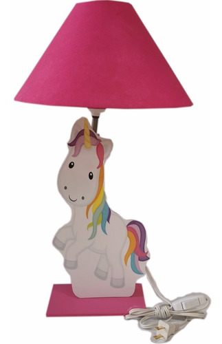 Lámpara De Mesa O Buro Unicornio Niñas Decoración De Cuartos