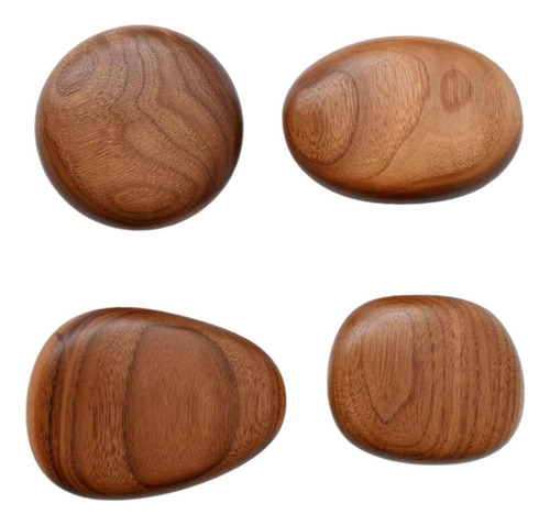 Li 4 Piezas, Ganchos De Madera For Colgar En La Pared,
