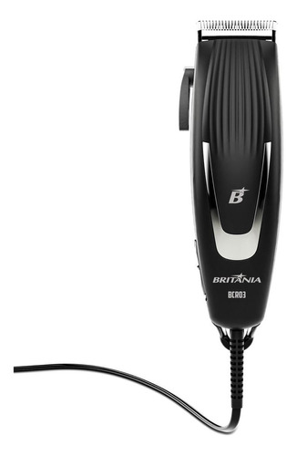 Cortador De Cabelos Britânia Bcr03 9 Acessórios 18w Cor Preto 220V