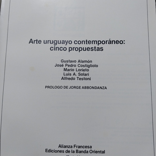 Arte Uruguayo Contemporaneo: 5 Propuestas Alicia Haber Ebo (Usado)