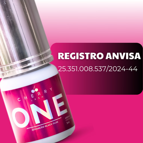 Cola Cherry One 3ml Extensão Cilios Fio A Fio Alongamento