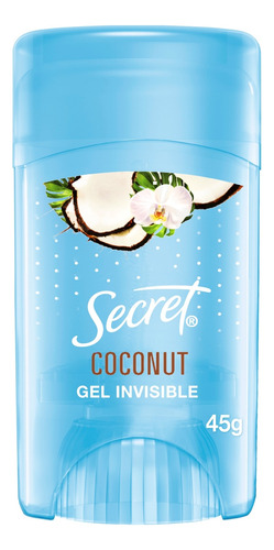 Gel Invisible Antitranspirante  Secret Coco 45 G