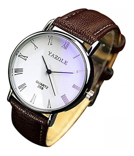 Reloj  Para Hombre Casual De Acero Vidrio Blanco  Envió Gratis