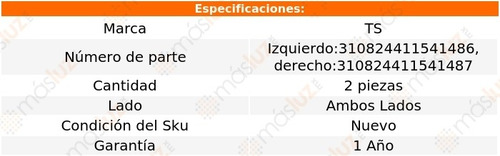 Set 2 Terminales Exteriores F2575 1979/1989 Ts