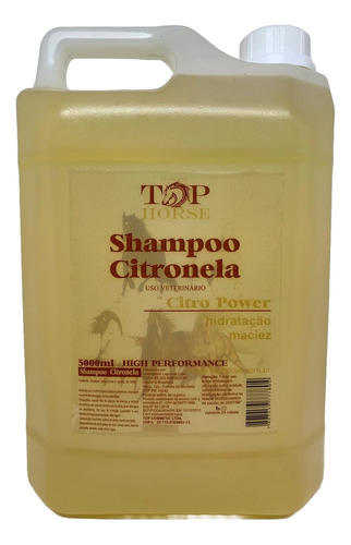 Shampoo Citronela Cavalo Top Horse 5 L