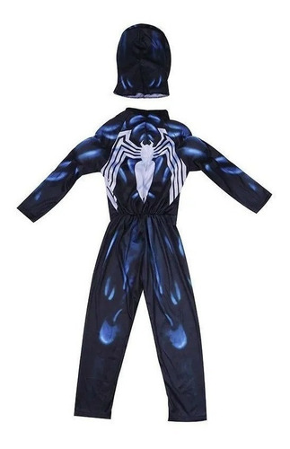 Imagem 6 de 9 de Fantasia Infantil Venom Halloween Enchimento Homem-aranha