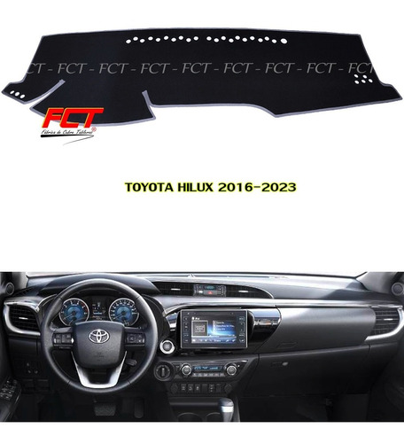 Cubre Tablero Alfombra Toyota Hilux 2017 2018 2019 2020 2021