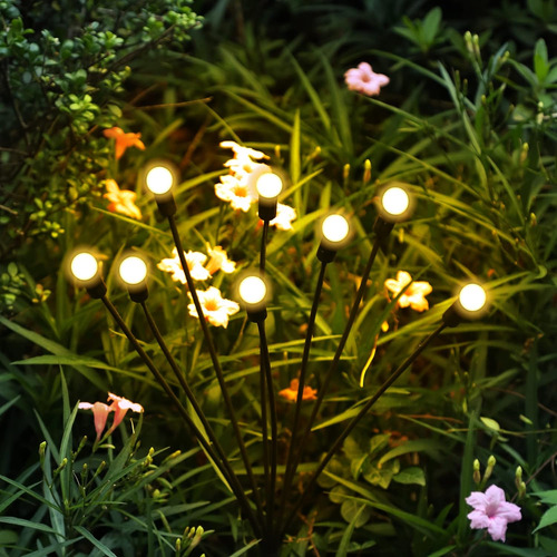 Luces Solares Para Jardín, 8 Luces Led Para Exteriores, Luce