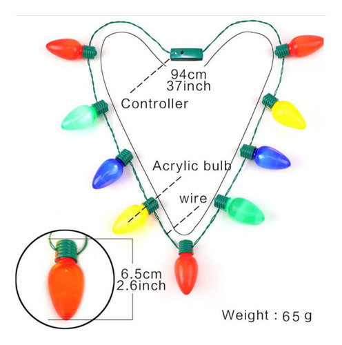Aplicable A Juego De 10 Piezas De Adornos Navideños, Collar