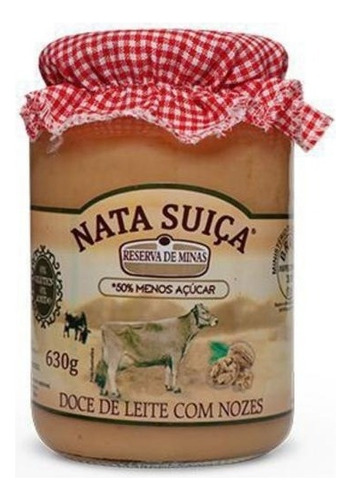 Doce Nata Suica Com Nozes Reserva De Minas 630g