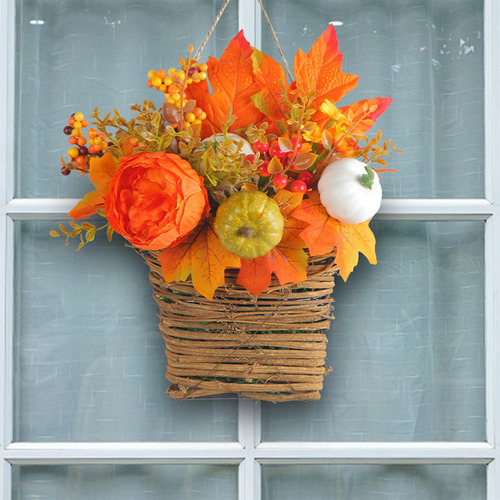 Cesta De Flores Para Colgar En La Puerta Cesta Decorativa De