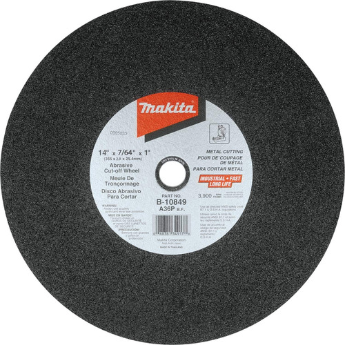 Disco De Corte Abrasivo Makita B-10849-5 14 X 1,1 X 2,5 Cm 5