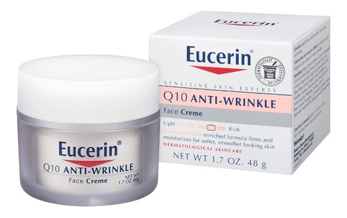Crema Facial Atiarrugas Piel Sensible Con Q10 Eucerin