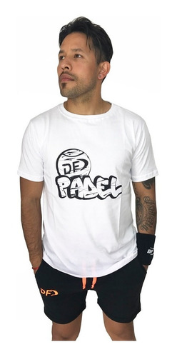 Imagen 2 de 4 de Remera + Short Conjunto De Algodón Deportivo Df Padel