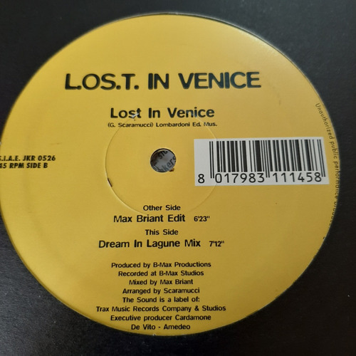 Vinilo L.os.t In Venice Lost In Venice Scaramucci Jkr E2