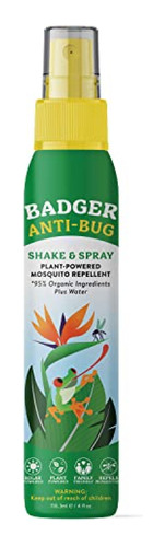 Repelente De Insectos  Badger - Batido Y Spray Antiinsectos,