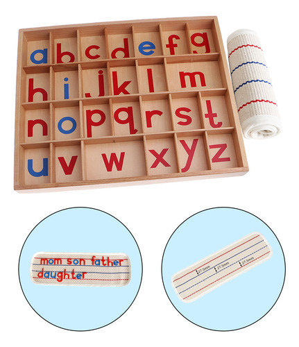 Niños Montessori Materiales Del Alfabeto Movibles Idioma