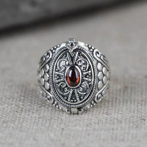 Anillos De Caja De Aleación Gawu Compartimento Secreto Ajust Color Talle