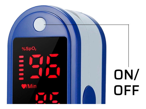 Oxímetro Digital Pulso De Dedo Medidor Sangue Portátil