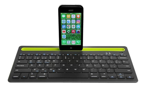 Teclado Bluetooth Recargable Porta Tablet Telefono Multiuso