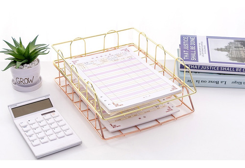 Estantería De Escritorio De Hierro Para Carpetas De