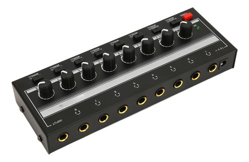 Amplificador De Auriculares Stage Stereo 8 Salidas 1 Entrada