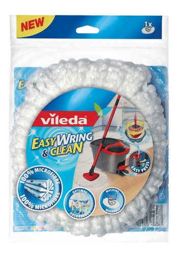 Imagen 6 de 10 de Mopa Balde Centrifugo Escurridor A Pedal Vileda + 1 Repuesto