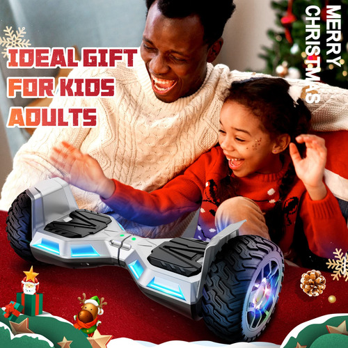 Hoverboard Todoterreno 8.5 Pulgadas Con Bluetooth Y Led