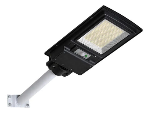 Foco Solar Led 120w Exterior C/ Sensor Y Brazo Metal