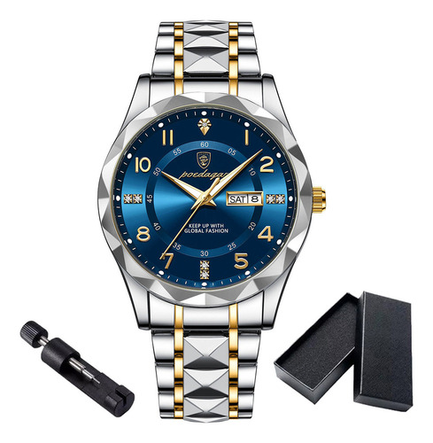Reloj De Cuarzo A La Moda Para Hombre Con Ventana De Fecha I