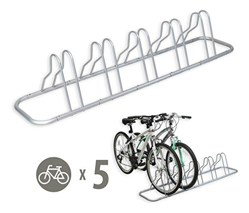 Simplehouseware 5 Bicicleta Piso Parking Soporte De Almacena