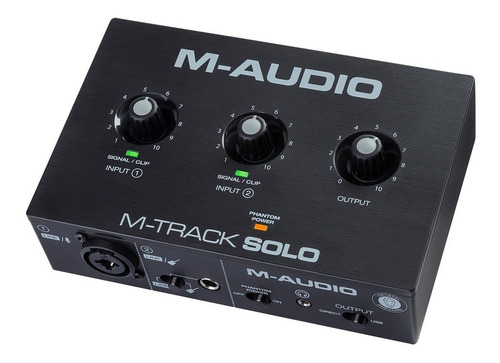 Imagen 3 de 10 de Interfaz De Audio M-audio M-track Solo Pc Usb Para Grabación