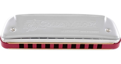 Imagem 2 de 6 de Gaita De Boca Hohner Harmônica Golden Melody C (dó) + Nf