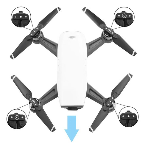 4 Pares 4730f Cw Ccw Drones Palas De Hélices For Dji Spark