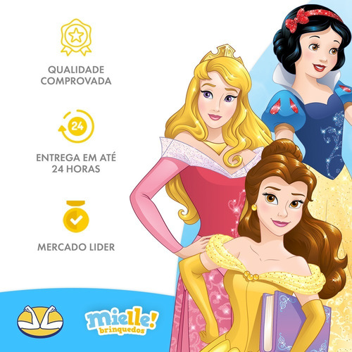 Imagem 5 de 5 de Casinha Boneca Mini Banheiro Princesas Disney Menina Mielle