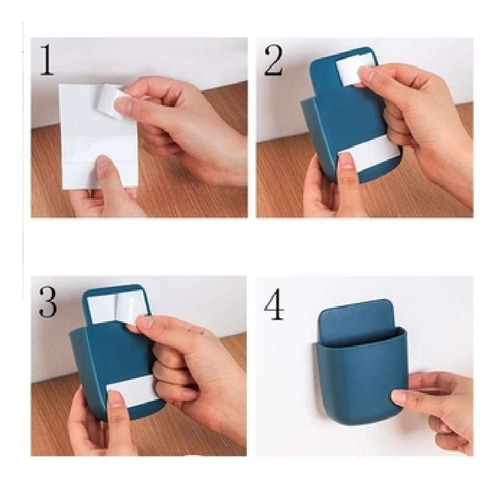 Imagem 10 de 10 de Suporte Celular E Controle Remoto Organizador Adesivo Parede