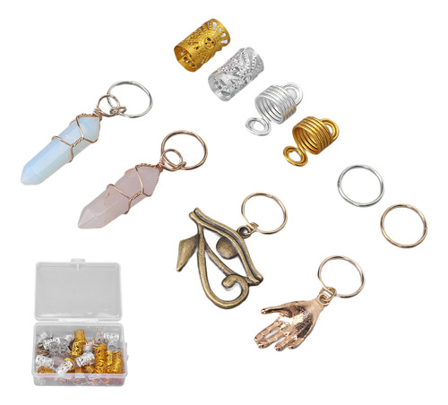 Pendientes En Espiral, Rastas, Cuentas, Anillos, Bricolaje,