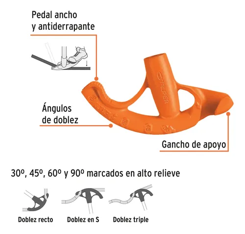 Doblatubo Doblador De Tubo Conduit 3/4 (19mm) Truper